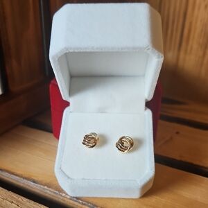 Napier Gold-Tone Knot Earrings